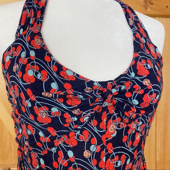 Anthro | ric rac berry print halter top - Picture 2 of 4